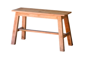 Light brown wooden bench