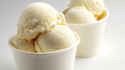 vanilla ice cream cup, vanilla ice cream, vanilla ice cream