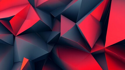 Red and black polygon background design - great for design inspiration
