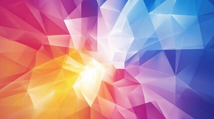 Obraz premium Colorful abstract polygon background design - perfect for art exhibitions