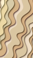 abstract paper cut background brown color