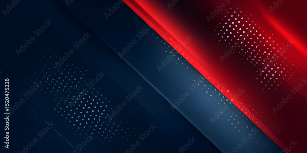 Poster abstract background design featuring a blend of dark blue and red colors with dotted patterns for mo