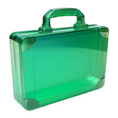 3D briefcase icon a colorful 3D briefcase icon on white background
