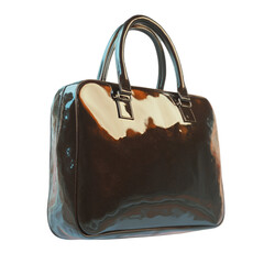 Coach Satchel Crossbody Handbag On White Background
