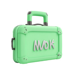 Week-end Bag On White Background