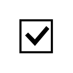 Checkmark in Box - Confirmation Symbol
