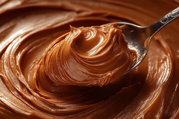 Creamy Chocolate Spread in Jar. The Ultimate Sweet Indulgence for Dessert Lovers