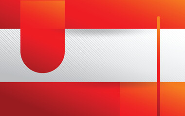 Fototapeta premium simple red white modern abstract background design