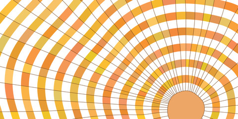 Stylized sun, summer sunlight, sun rays, vector drawing