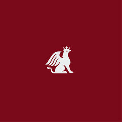 Griffin logo icon flat vector design