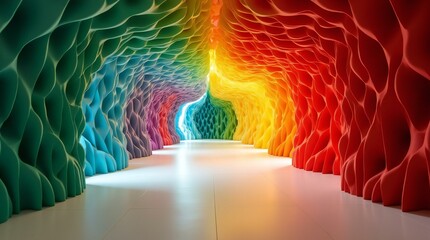 Rainbow-hued Cave Structure.