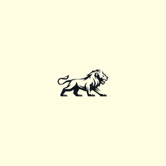 Lion logo icon flat vector design