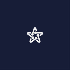 Star logo icon flat vector design