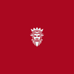 King logo icon flat vector design