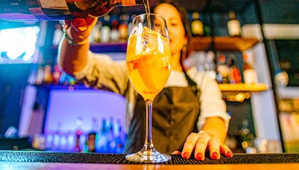 The glass awaits a splash of flavor.  