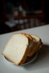 Coffee and bread toast a perfect breakfast scene.
