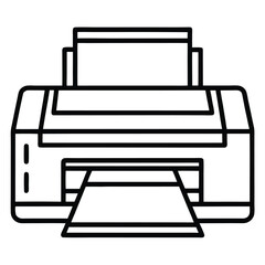 Printer Icon Graphic Design Element For Modern Office Technology Solutions