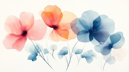 Delicate Watercolor Flowers