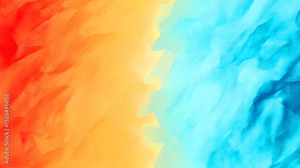 Poster abstract colorfield design with fluid textures and a striking blend of hues.