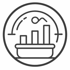 trade rounded vector icon