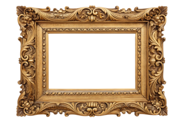 Ornate Gold Picture Frame Antique Style Decorative Border for Artwork
