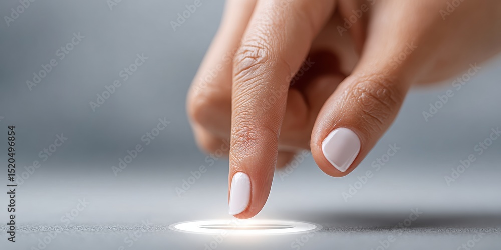 Poster modern election audit digital interface with businesswomans hand selecting multiple choice responses