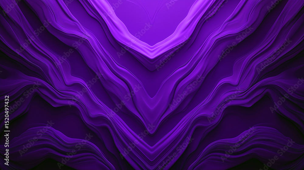 Aufkleber abstract purple flowing lines creating a dynamic layered fluid background