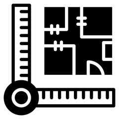Blueprint outline mixed icon