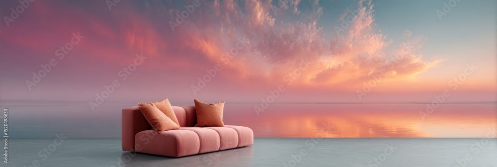 Poster Luxury Home Theater with Spatial Audio Setup and Tiered Plush Seating in Modern Ambient Lighting for Audiophile Entertainment Spaces and Relaxation