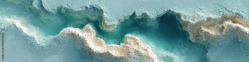 Poster advanced geospatial coastal terrain map with detailed gulf of america elevation data for scientific 