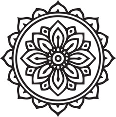 mandala round ornament