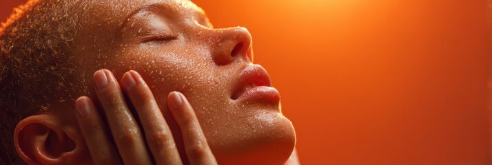 National Skincare Education Day Morning Routine with Young Woman in Modern Bathroom Embrace Spring Wellness and Earth Day Self-Care Trends