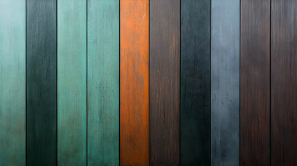 Colorful Wooden Vertical Panel Background