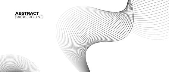 Abstract Background With Wavy lines. Wave line banner. Vector