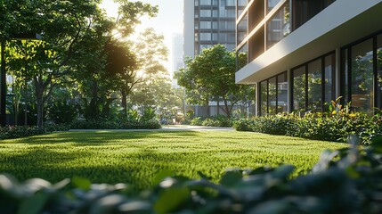 Modern Apartment Building in Singapore with Green Terraces and Sustainable Design