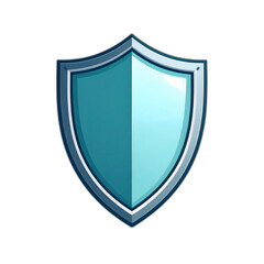 Isolated blue shield icon vector illustration for protection design on transparent background