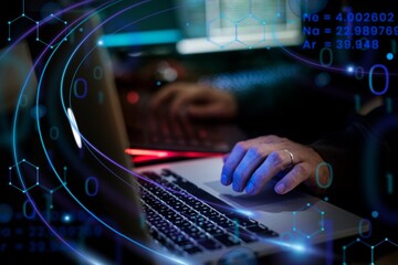 Diverse computer hacking shoot