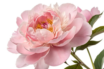 Obraz premium peony flower isolated on transparent white background