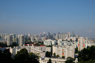 aerial view singapore