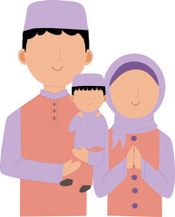 Faceless Muslim family 7