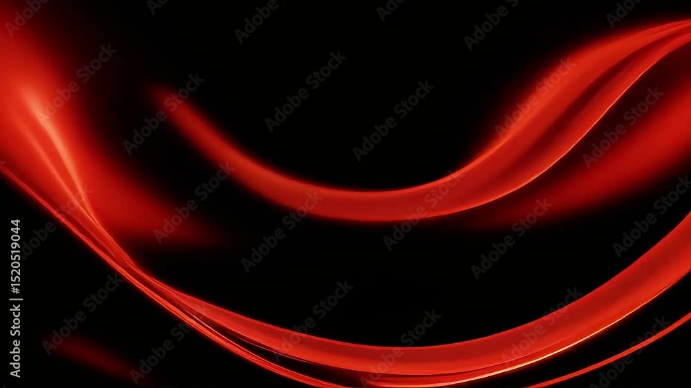 Poster abstract red glowing curves dynamic motion background