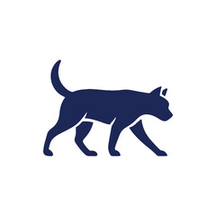 vector illustration of a dog logo design