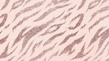 Rose gold tiger computer wallpaper, animal print background