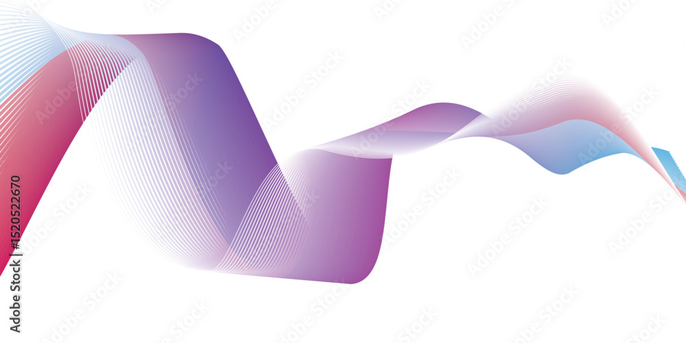 Poster flowing colorful curve shape with soft gradient vector abstract background, relaxing and tranquil ar