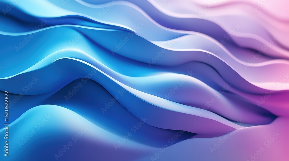 Poster dynamic flowing gradient, a captivating display of color and form movement