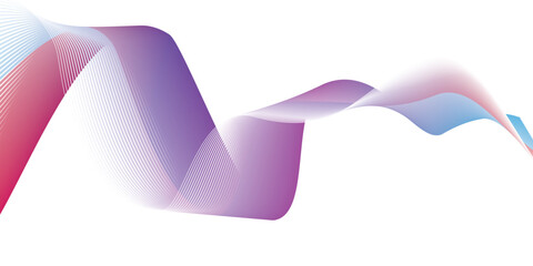 Flowing colorful curve shape with soft gradient vector abstract background, relaxing and tranquil art, can illustrate health medical or sound of music. Vector illustration