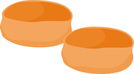 Sweet Bolu Sakura Caramel Indonesia Food Illustration