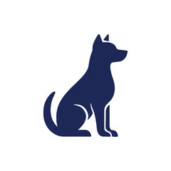 vector illustration of a dog logo design