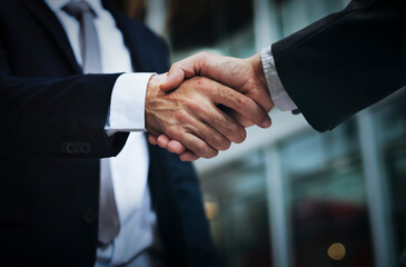 Business handshake agreement partnership deal