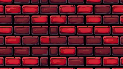 Obraz premium Seamless red brick wall texture with clean and urban aesthetic